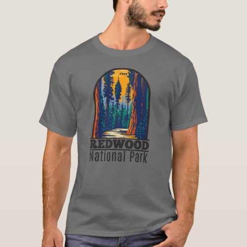 Redwood National Park California Vintage T_Shirt