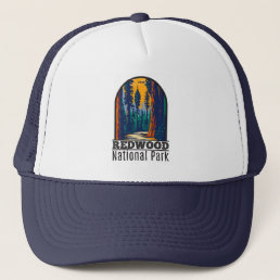 Redwood National Park California Vintage  Trucker Hat