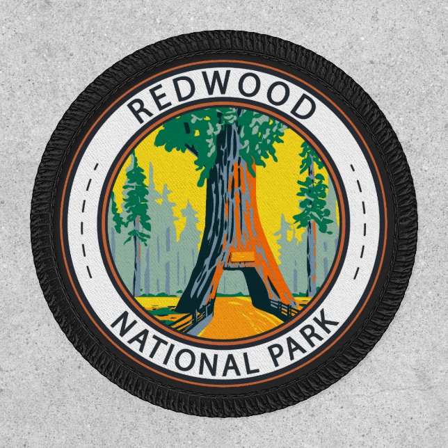 Redwood National Park Chandelier Tree Badge (Front)