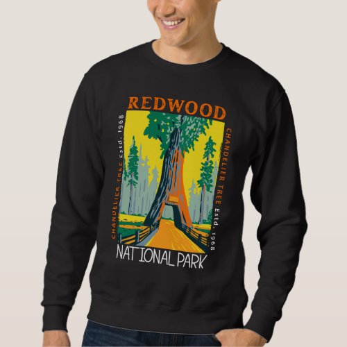 Redwood National Park Chandelier Tree Distressed Sweatshirt