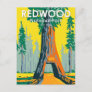 Redwood National Park Chandelier Tree Vintage Postcard