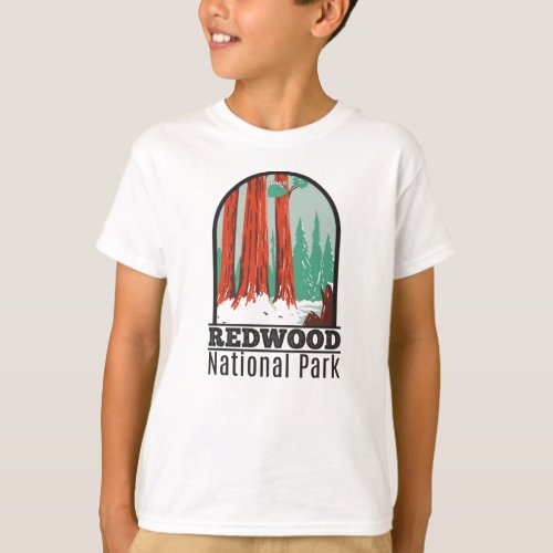 Redwood National Park In Winter California Vintage T_Shirt