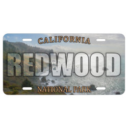 Redwood National Park License Plate