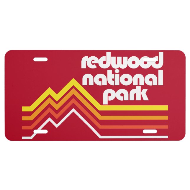 Redwood National Park License Plate (Front)
