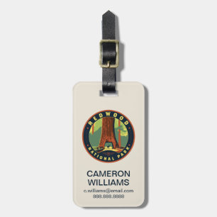 Redwood National Park Luggage Tag