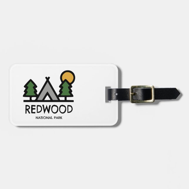 Redwood National Park Luggage Tag (Front Horizontal)