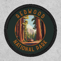Redwood National Park Retro Distressed Circle