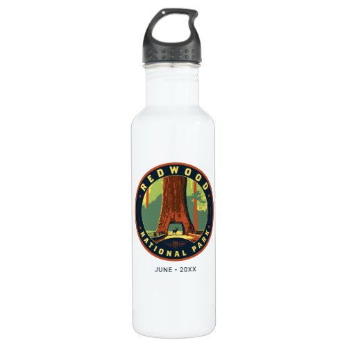 Redwood National Park Stainless Steel Water Bottle