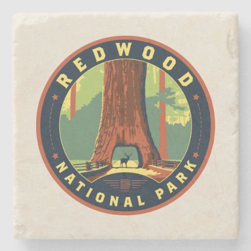 Redwood National Park Stone Coaster
