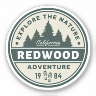 Redwood National Park Travel Sticker