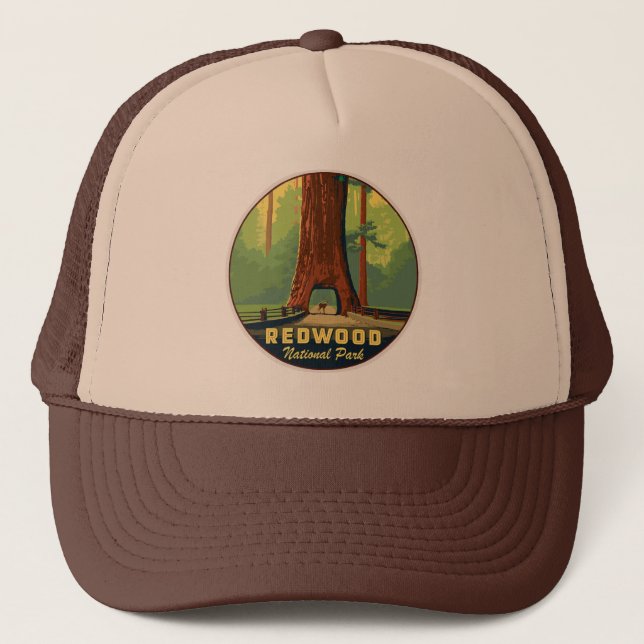 Redwood National Park  Trucker Hat (Front)