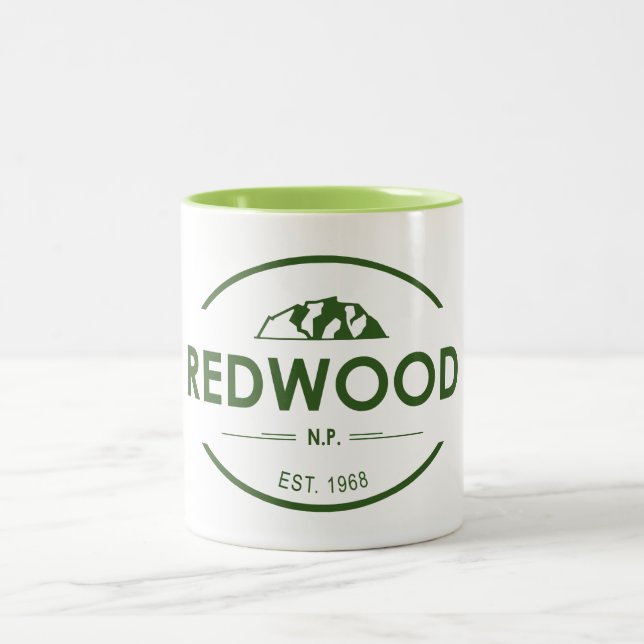 Redwood National Park Two-Tone Coffee Mug (Center)