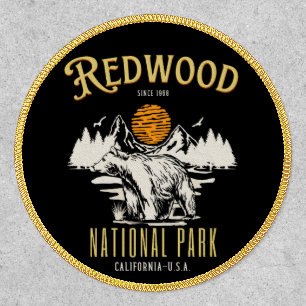 Redwood National Park Vintage Landscape Patch