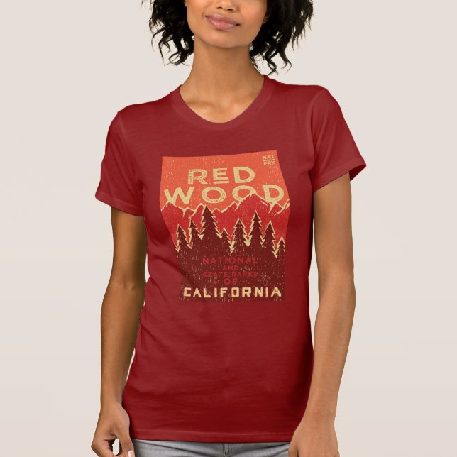 Redwood National Park Vintage Poster T-Shirt (Front)