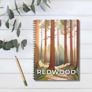 Redwood National Park   Watercolor Travel Art Notebook