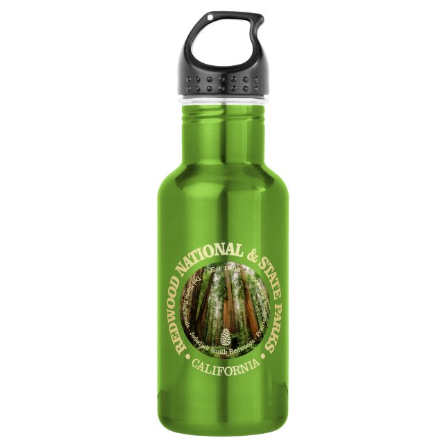 Redwood National & State Parks (NP2) Stainless Steel Water Bottle (Front)
