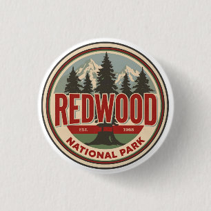 Redwood natioonal state park, Coastal California Button