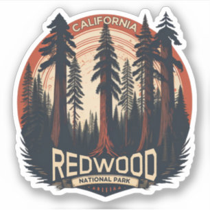 Redwood natioonal state park, Coastal California Sticker