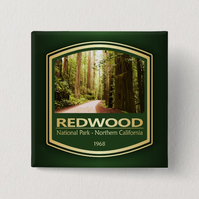 Redwood NP (PF1) Button (Front)