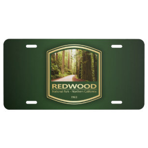 Redwood NP (PF1) License Plate