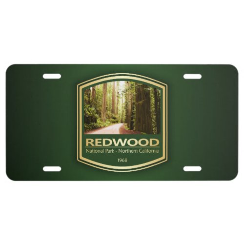 Redwood NP PF1 License Plate