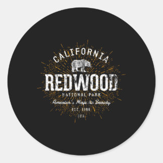 Redwood Redwood National Park Classic Round Sticker