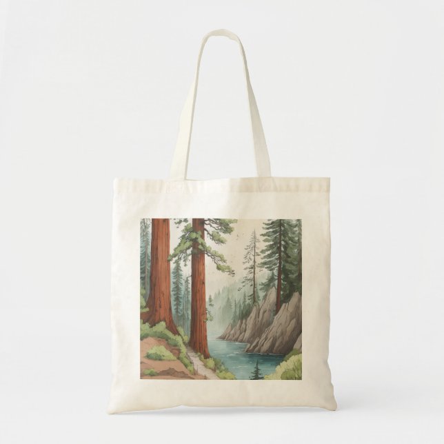 Redwood Tree Tote Bag (Front)