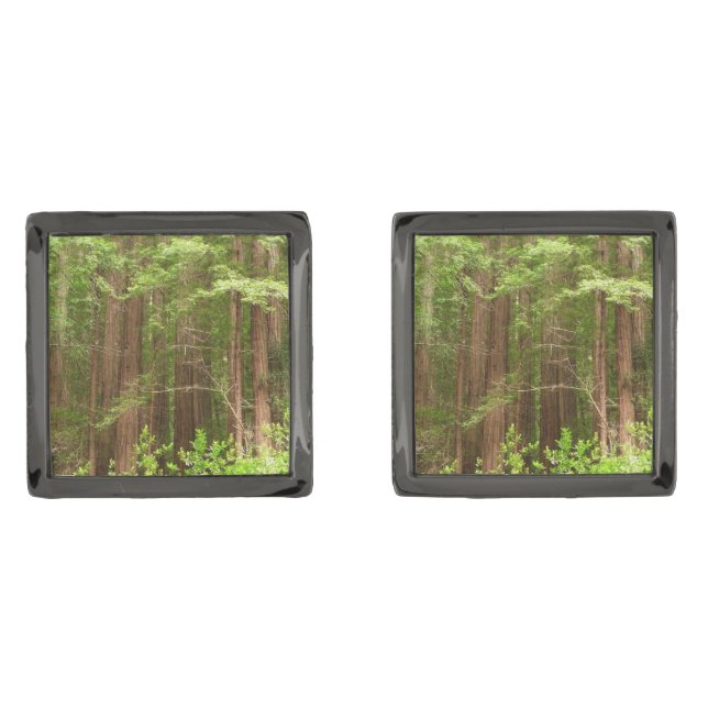 Redwood Trees at Muir Woods National Monument Cufflinks (Front)