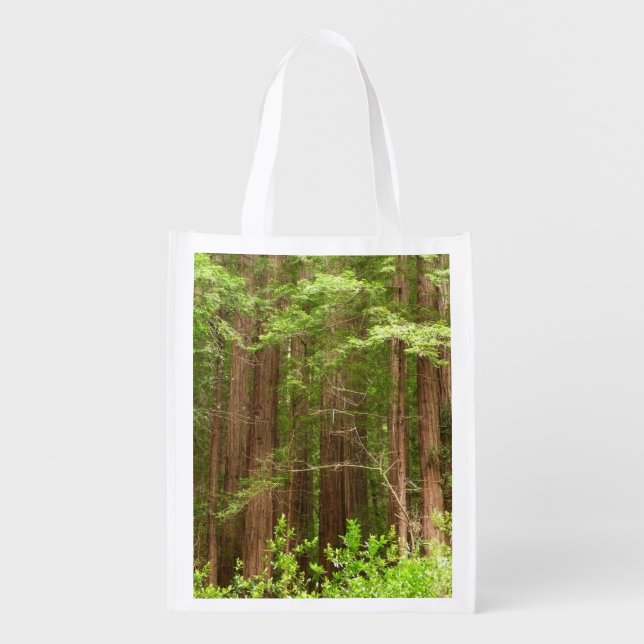 Redwood Trees at Muir Woods National Monument Grocery Bag (Front)