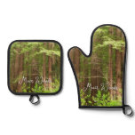 Redwood Trees at Muir Woods National Monument Oven Mitt & Pot Holder Set