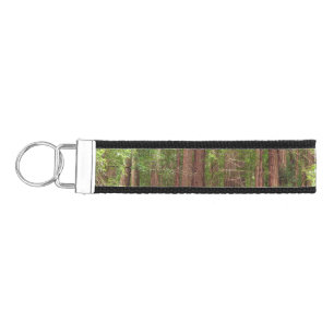 Redwood Trees at Muir Woods National Monument Wrist Keychain