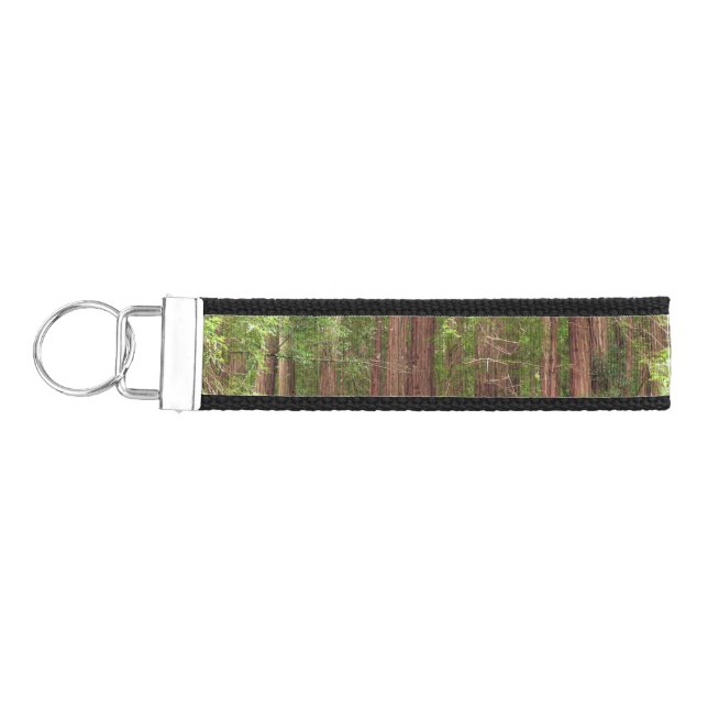 Redwood Trees at Muir Woods National Monument Wrist Keychain (Keys on Left)