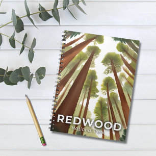Redwood Trees National Park Watercolor Travel Notebook