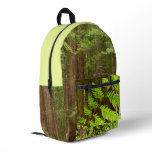 Redwood Trees Printed Backpack