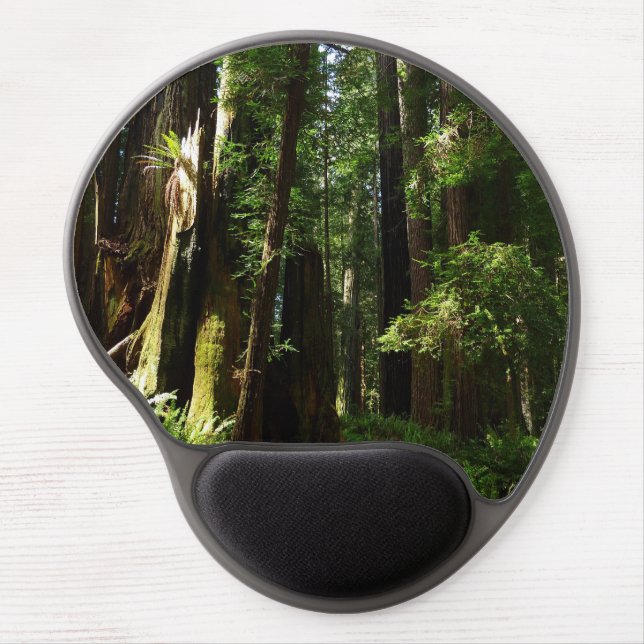 Redwoods and Ferns at Redwood National Park Gel Mouse Pad (Front)