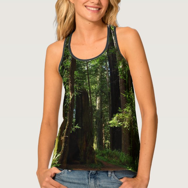 Redwoods and Ferns at Redwood National Park Tank Top (Front)