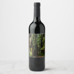 Redwoods and Ferns Wine Label