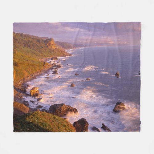 Redwoods coastline California Fleece Blanket