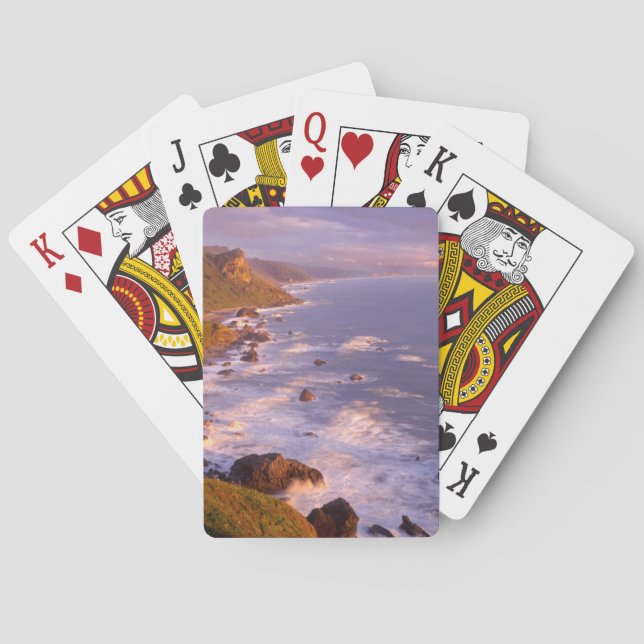 Redwoods coastline, California Poker Cards (Back)