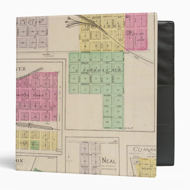 Reece, Fall River, Hamilton, and Climax, Kansas Binder (Front/Inside)