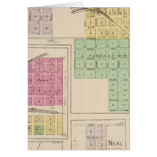 Reece, Fall River, Hamilton, and Climax, Kansas Cards (Front)