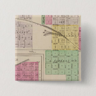Reece, Fall River, Hamilton, and Climax, Kansas Pinback Button