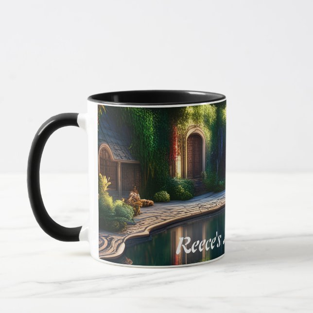 Reece's Morning Tea Personalized Customizable Mug (Left)