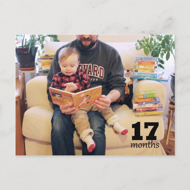Reed - 17 months postcard (Front)