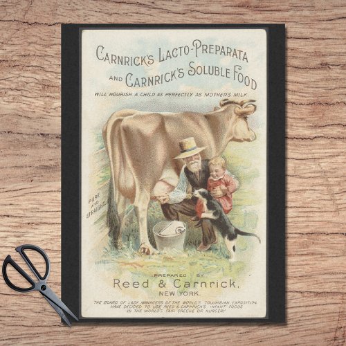 Reed Carnrick Vintage Farm Ad Tissue Paper