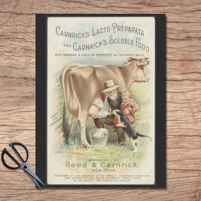 Reed Carnrick Vintage Farm Ad Tissue Paper (Creator Uploaded)