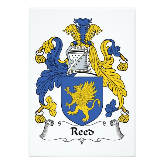 Reed Family Crest Card