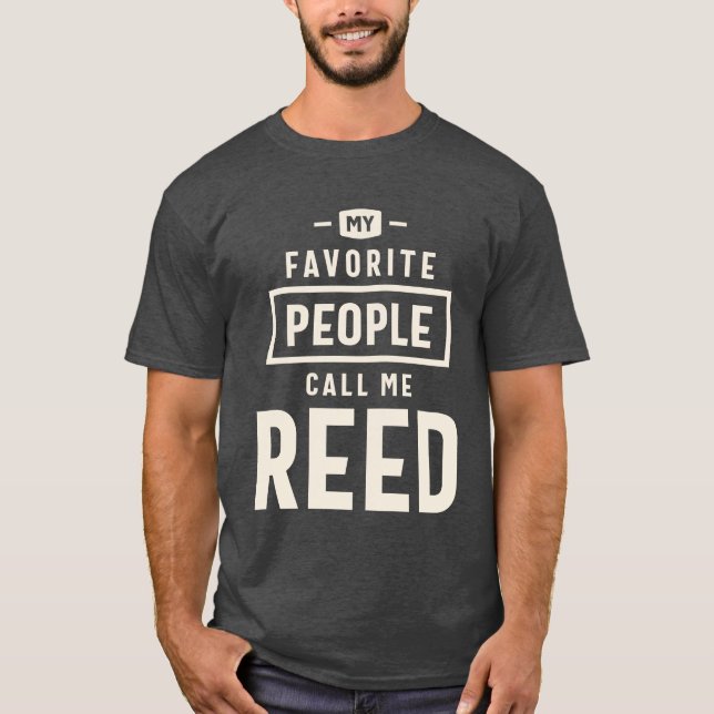 Reed My Favorite - Reed Name  T-Shirt (Front)