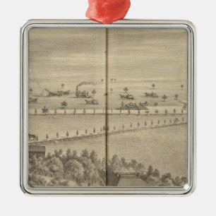 Reed residence, Knights Landing Metal Ornament