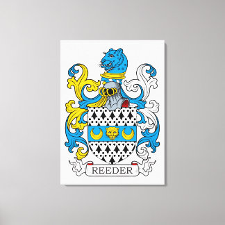 Reeder Family Crest Canvas Print